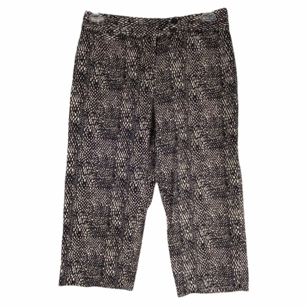 Rafaella Capri Pants Print Career Business Casual Size 12